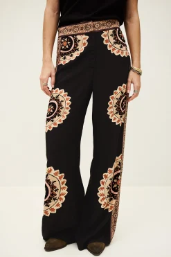 Ba&Sh VALLA pantalón acampanado estampado € 215 € 172 GRIS Discount