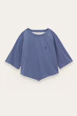 Ba&Sh VANY camiseta de algodón AZUL Clearance