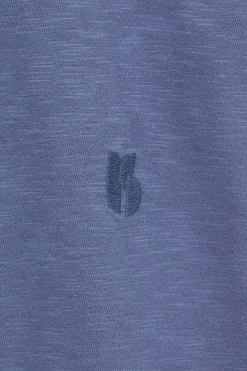 Ba&Sh VANY camiseta de algodón AZUL Clearance