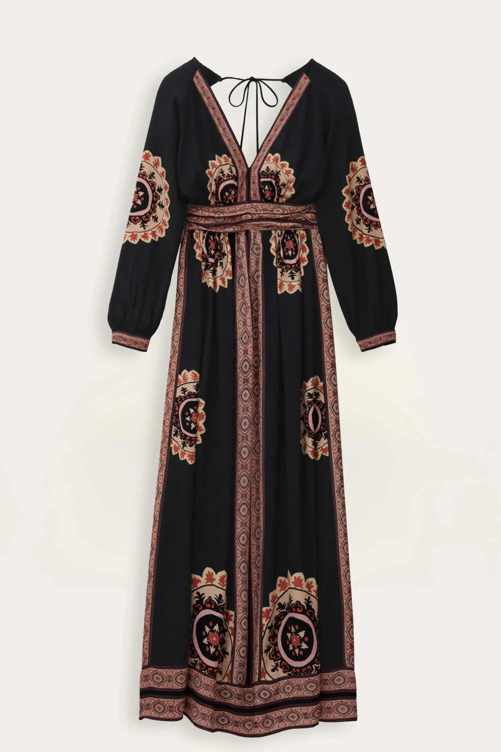Ba&Sh VERA vestido largo estampado GRIS Discount