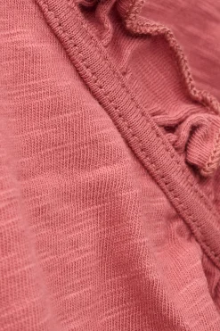 Ba&Sh VERY top con mangas de volantes PINK Clearance