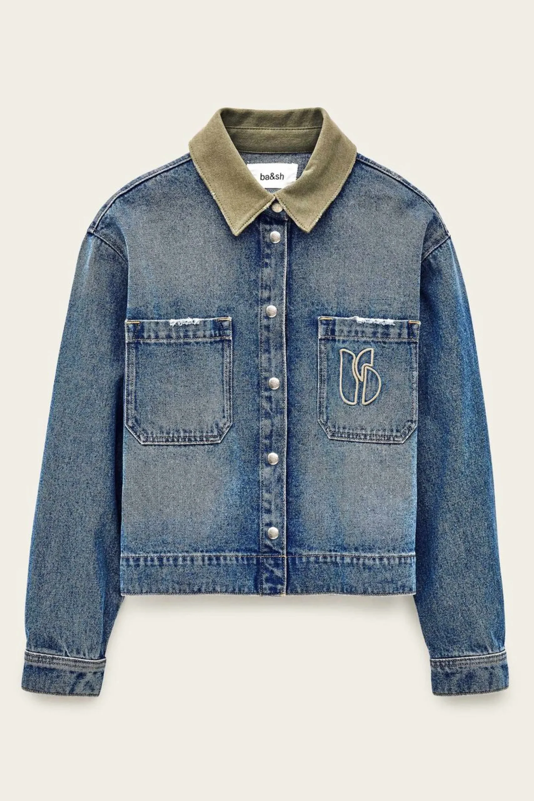 Ba&Sh VIGILIO chaqueta corta vaquera AZUL Outlet