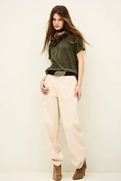 Ba&Sh VINA T-SHIRT VERDE Outlet