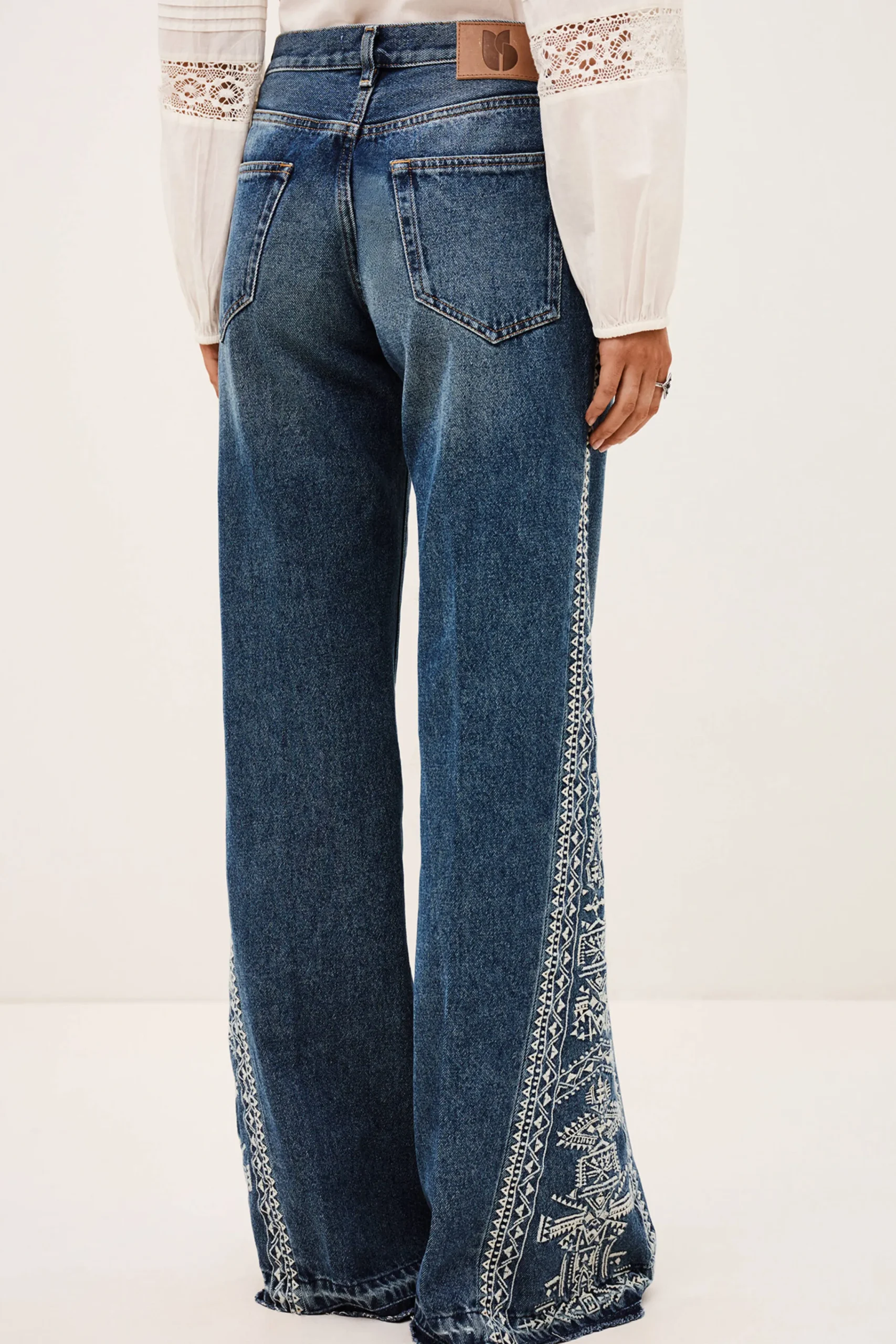 Ba&Sh VIVY vaqueros acampanados AZUL Clearance