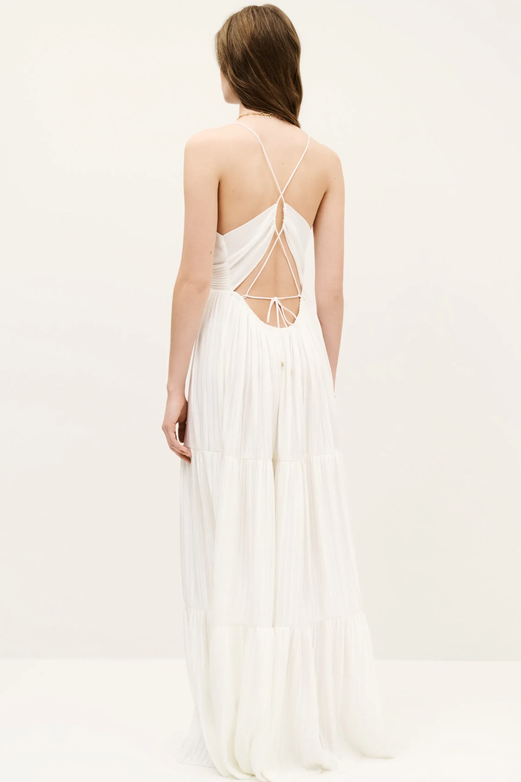 Ba&Sh WASTA vestido largo BLANCO Best