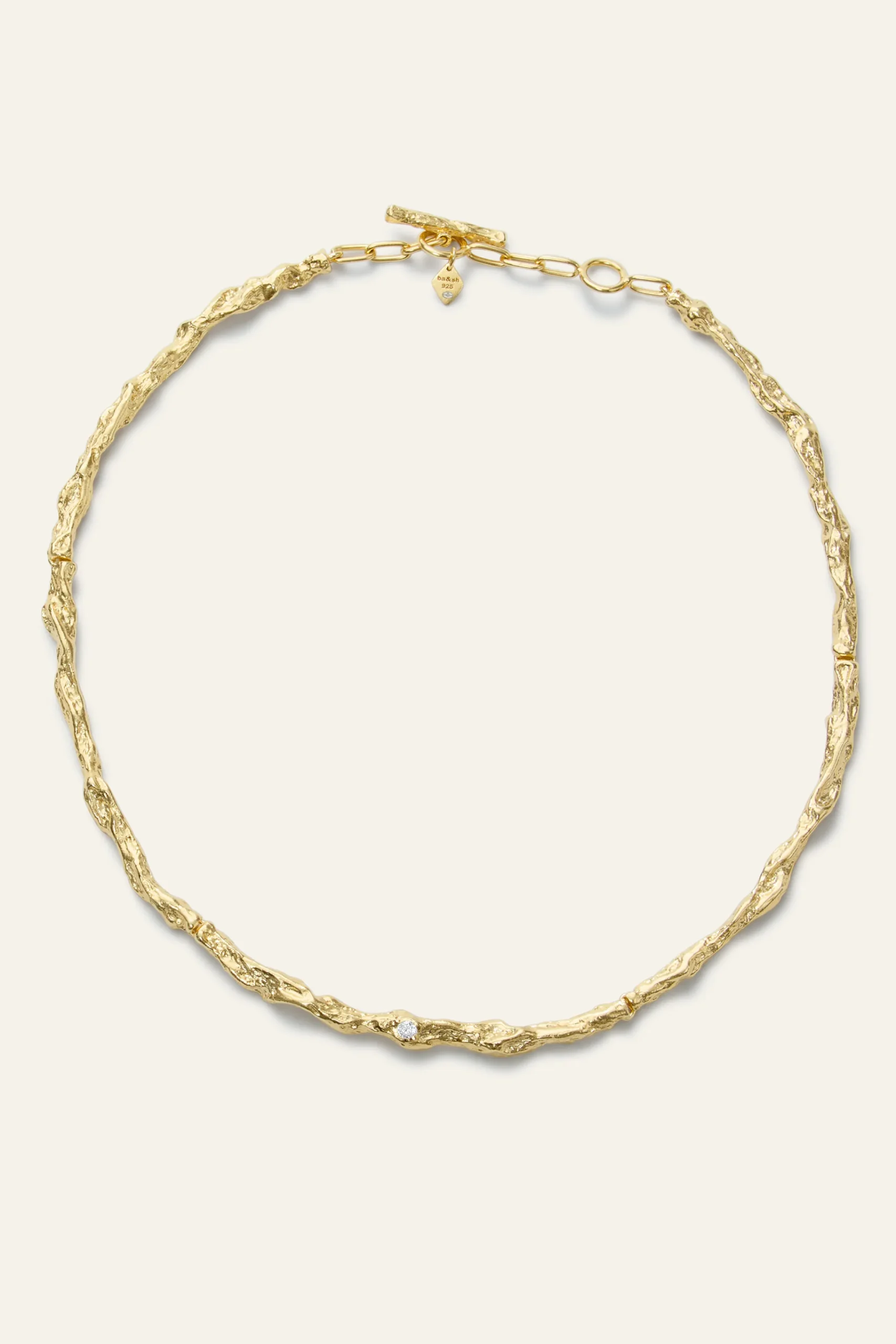 Ba&Sh WENDY collar de cadena con circonita ORO Clearance