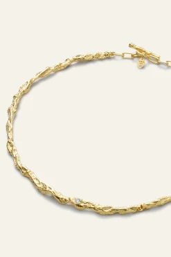 Ba&Sh WENDY collar de cadena con circonita ORO Clearance
