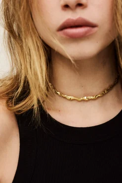 Ba&Sh WENDY collar de cadena con circonita ORO Clearance