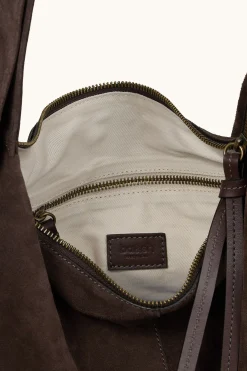 Ba&Sh YOUYOU bolso hobo de ante MARRON New