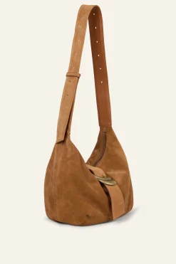 Ba&Sh YOUYOU bolso hobo de ante MARRON Outlet