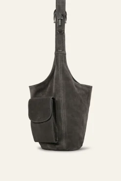 Ba&Sh YOUYOU bolso tipo saco con múltiples bolsillos GRIS Discount