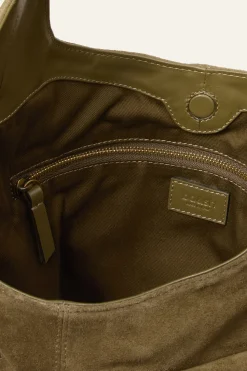 Ba&Sh YOUYOU bolso tipo saco con múltiples bolsillos VERDE New