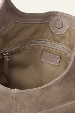 Ba&Sh YOUYOU bolso tipo saco de ante GRIS Online