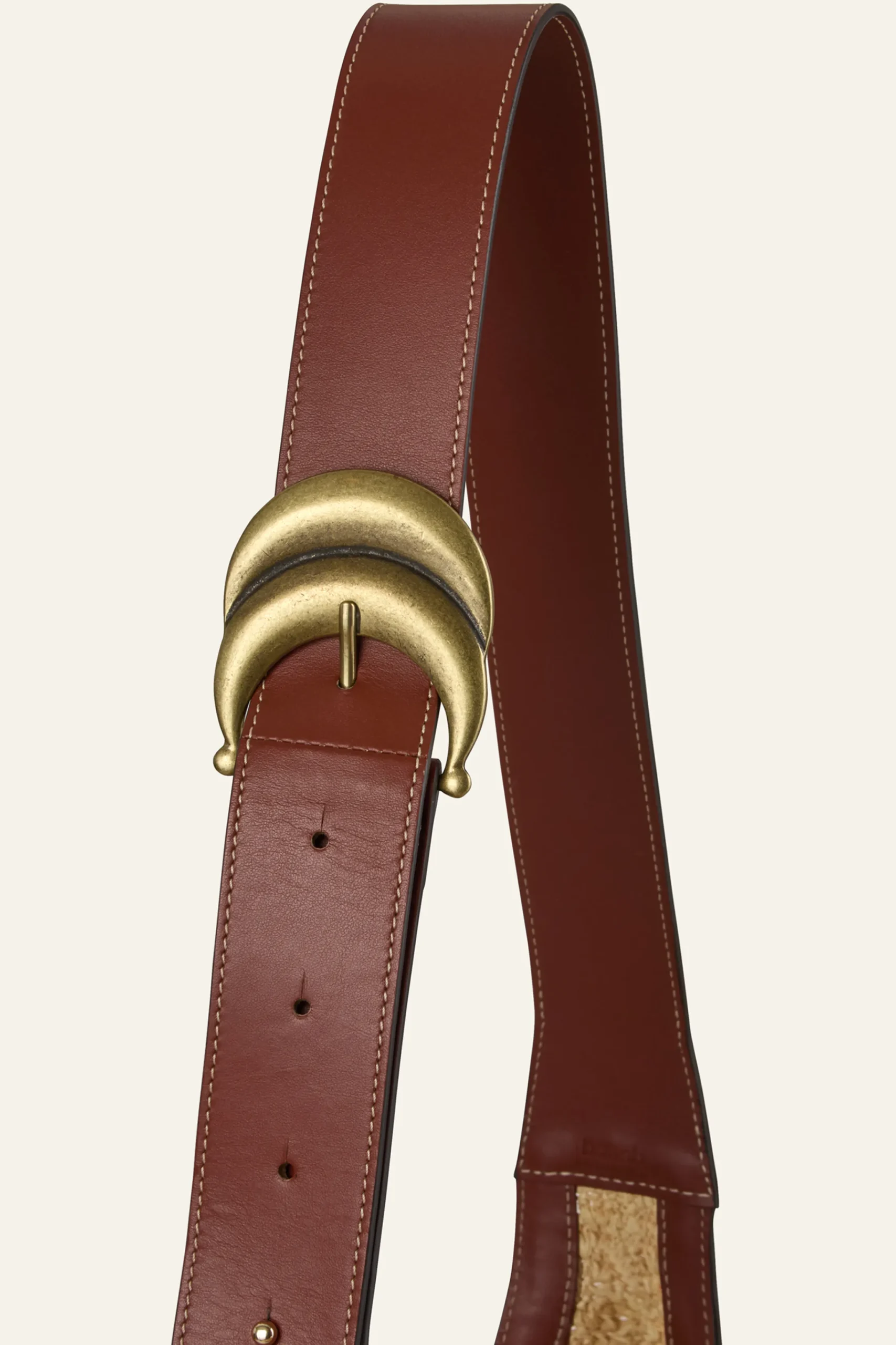 Ba&Sh YOUYOU bolso tipo saco trenzado MARRON