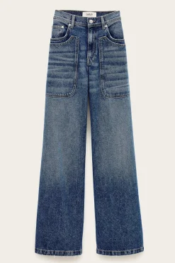 Ba&Sh ZOEL vaqueros rectos AZUL Hot