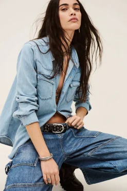 Ba&Sh ADALI SHIRT AZUL Online