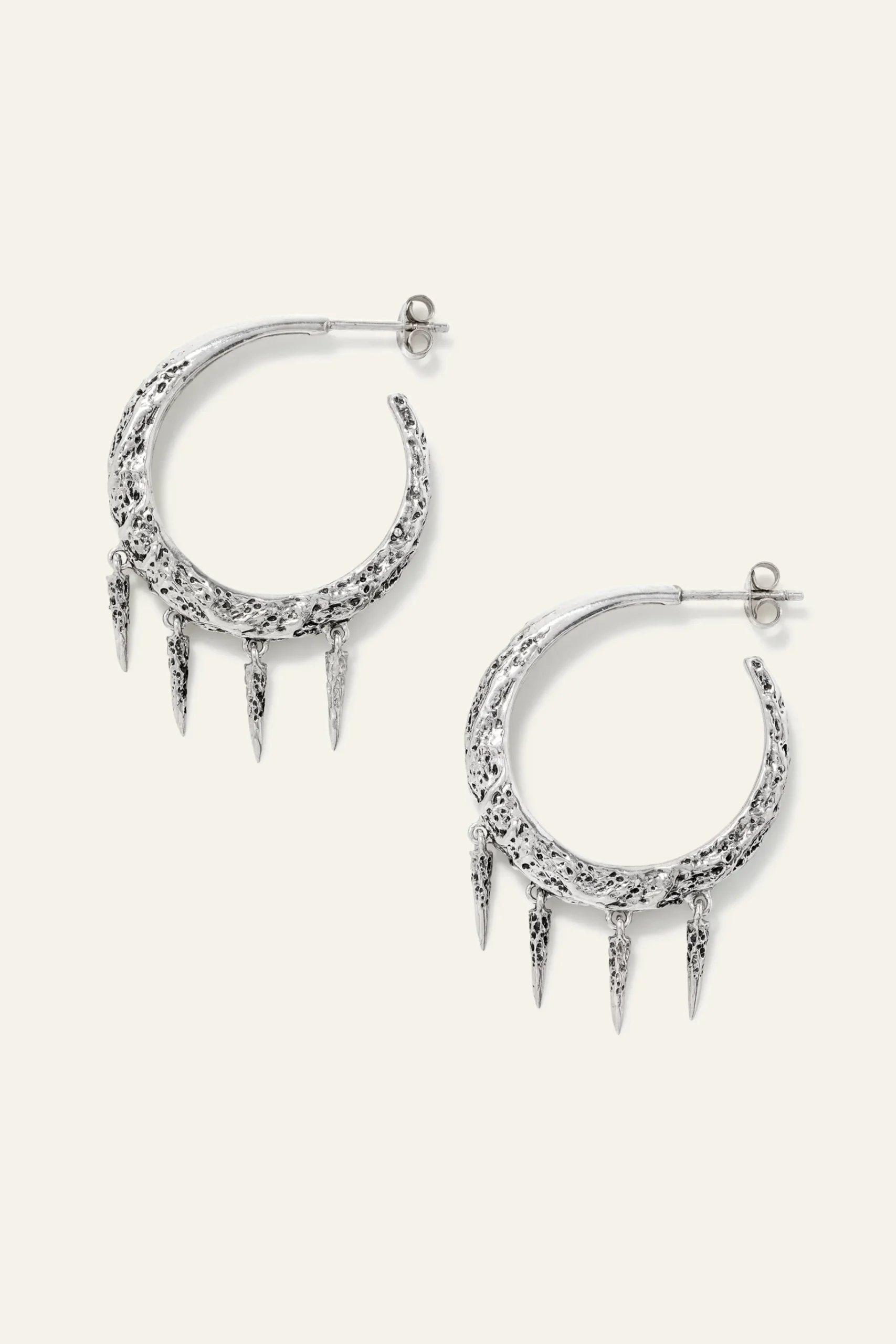 Ba&Sh ALENA pendientes de aro GRIS New