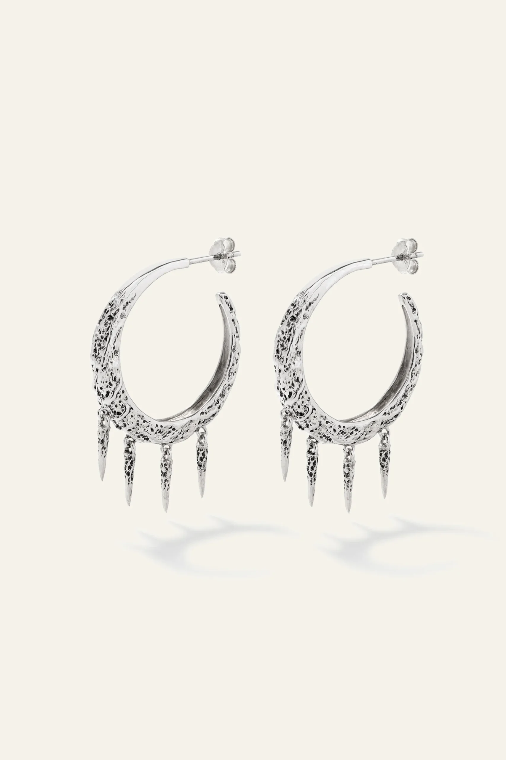 Ba&Sh ALENA pendientes de aro GRIS New