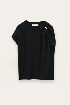 Ba&Sh ALLIA camiseta de manga corta NEGRO Discount
