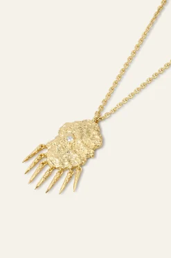 Ba&Sh ANOUCHKA collar con colgante de circonita ORO Clearance