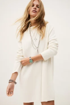 Ba&Sh ATES vestido tipo suéter de punto ECRU Discount