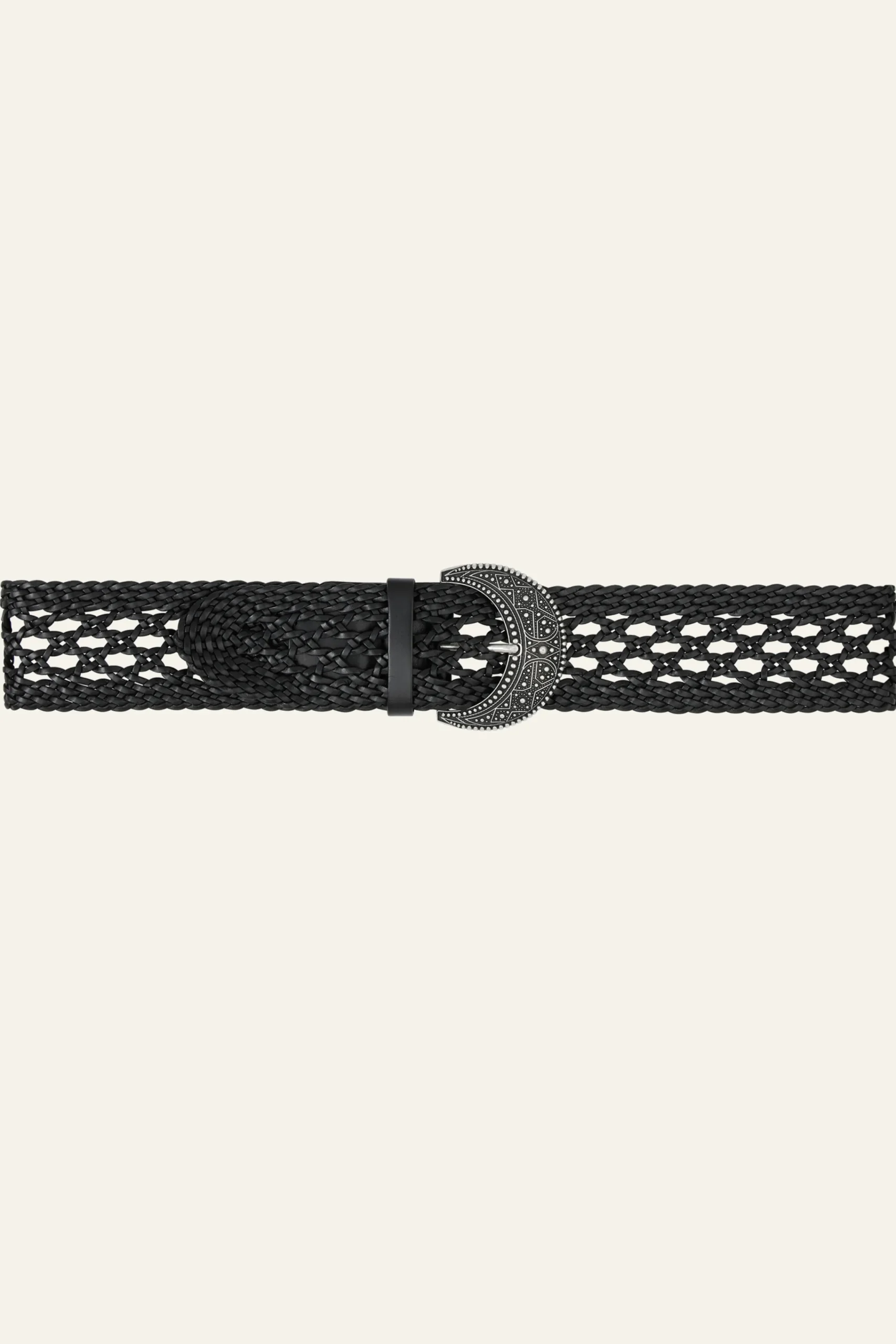Ba&Sh BALMY cinturón de cuero trenzado € 185 € 129,50 NEGRO Best