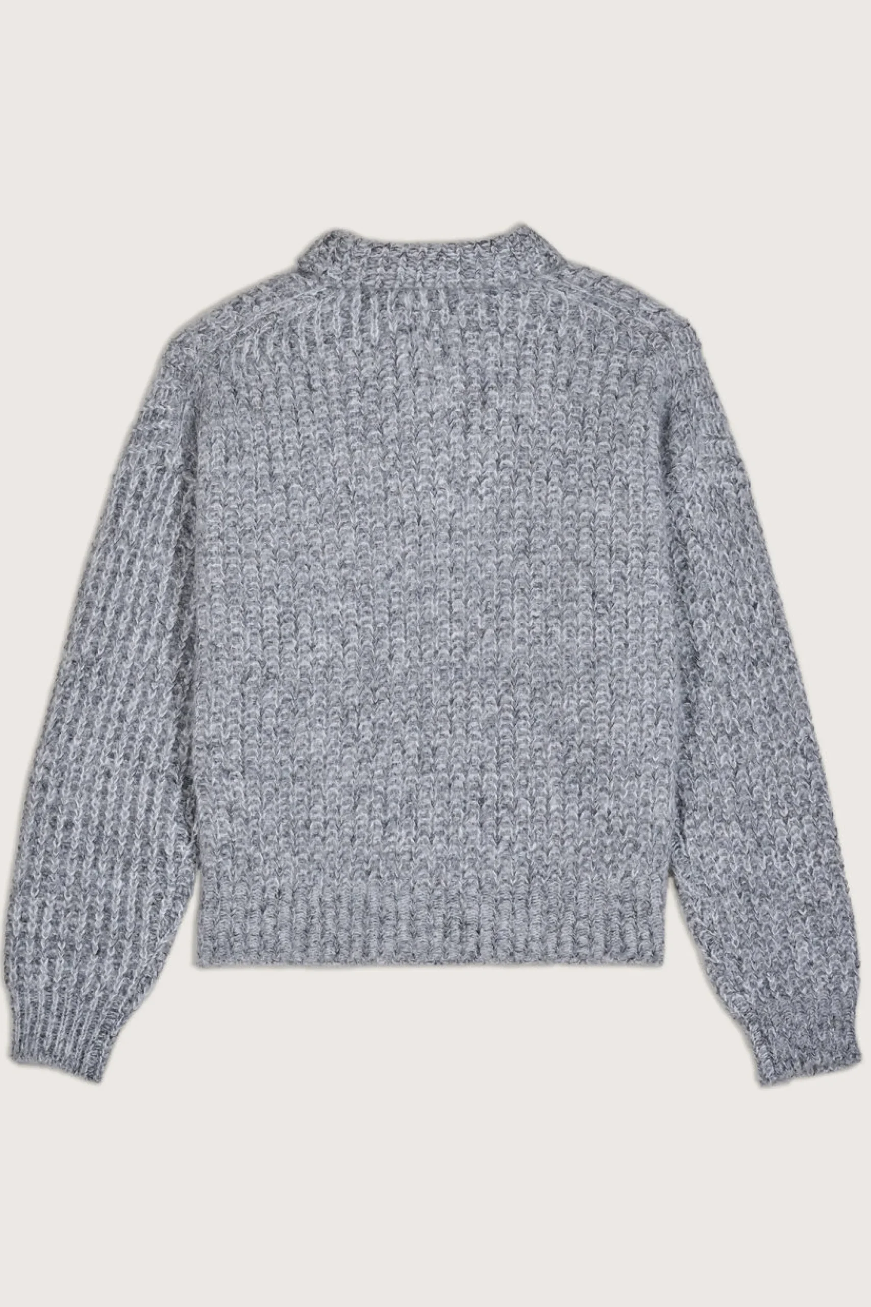 Ba&Sh BALTAN suéter con cuello camionero GRIS Clearance