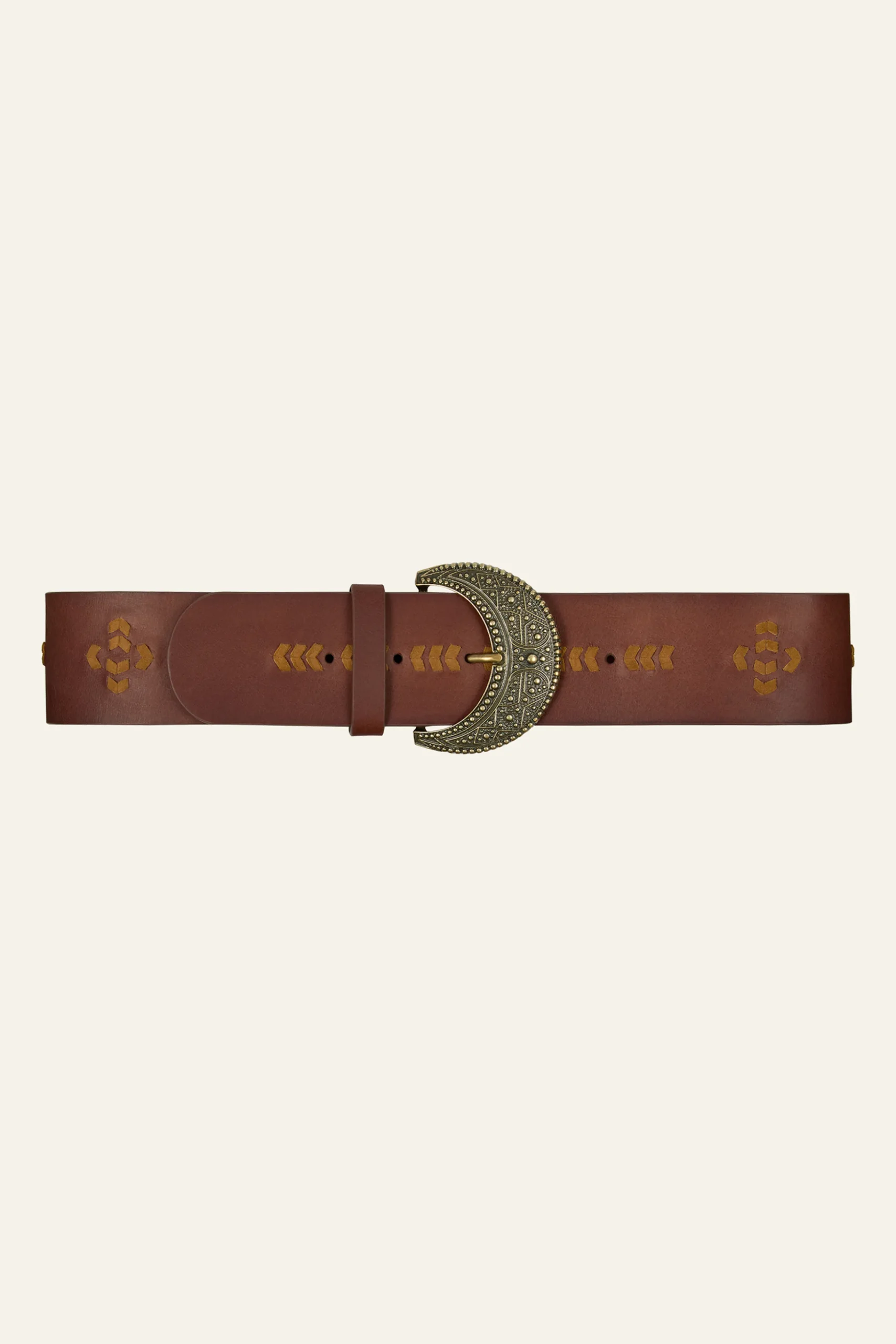 Ba&Sh BANHA cinturón de cuero trenzado € 160 MARRON Discount