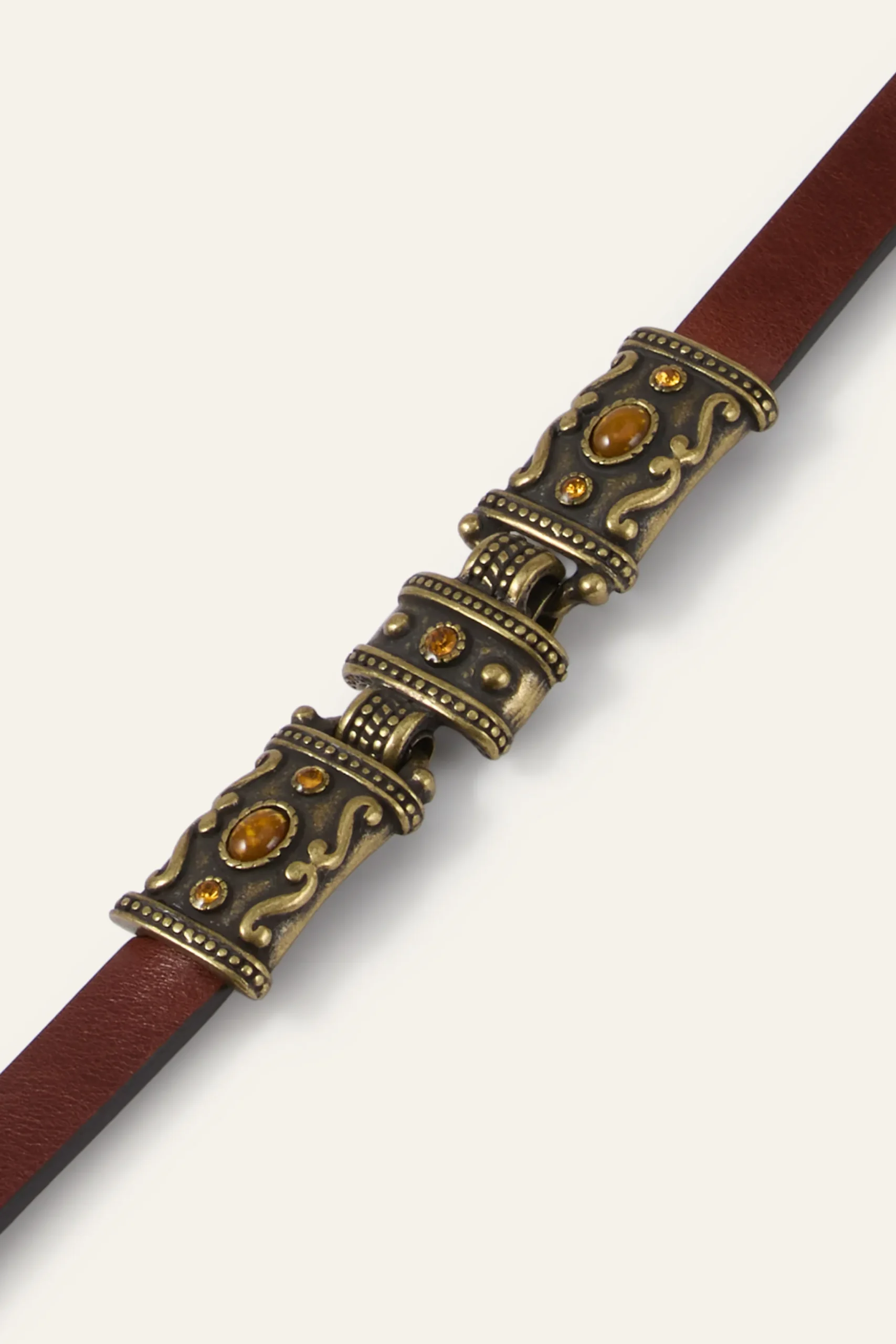 Ba&Sh BARA cinturón de cuero € 155 MARRON Clearance