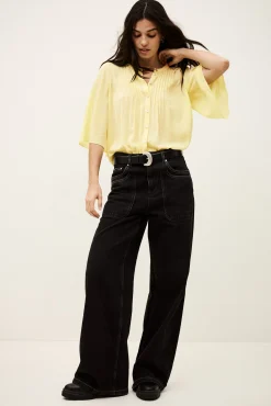 Ba&Sh BARNA camisa fluida AMARILLO