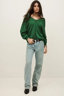 Ba&Sh BRENDA JUMPER VERDE Sale