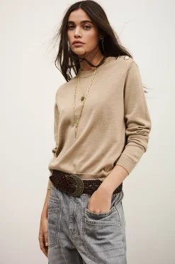 Ba&Sh BYLEIL JUMPER BEIGE New