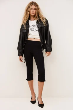 Ba&Sh CAPRIA pantalón de talle alto € 145 NEGRO Best