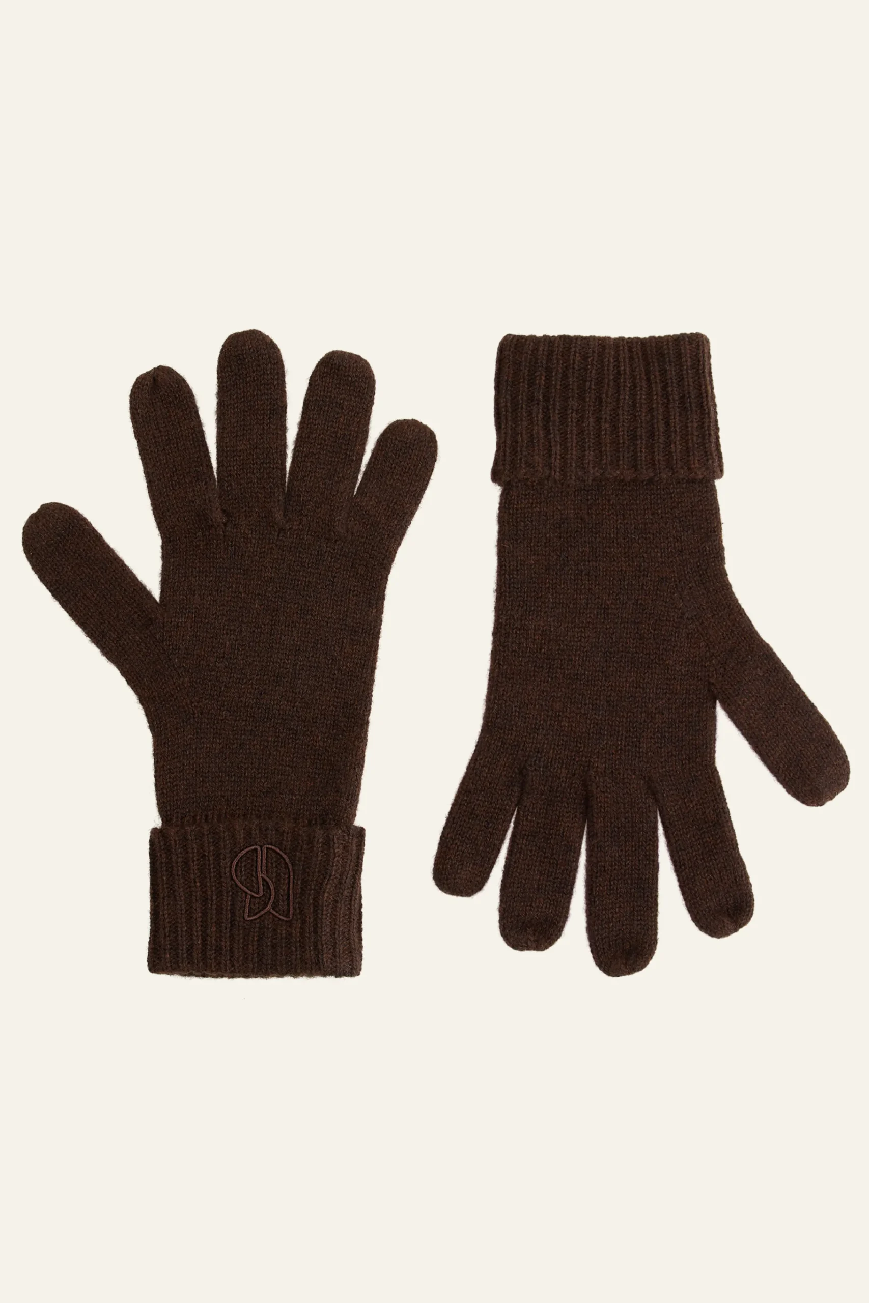 Ba&Sh CIMON guantes de cachemira MARRON Best