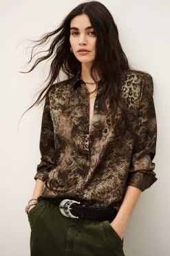 Ba&Sh CORNELIA SHIRT VERDE Sale