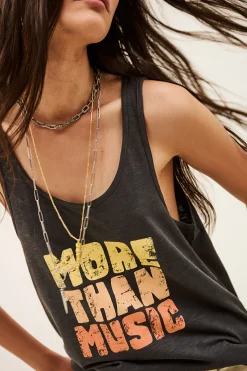 Ba&Sh CULTE camiseta sin mangas estampada GRIS