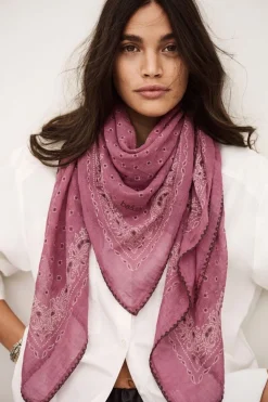 Ba&Sh FARY Pañuelo estampado estilo bandana € 75 PINK Discount