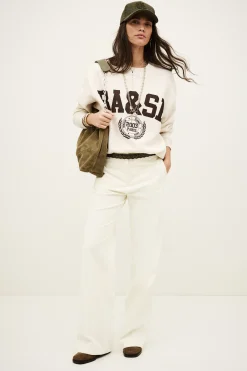 Ba&Sh FENJA long-sleeved sweatshirt BEIGE Clearance