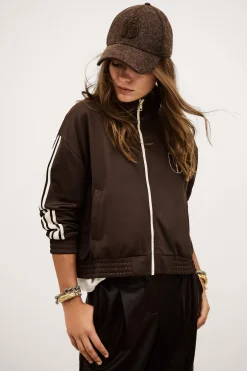 Ba&Sh JIMI chaqueta de jogging MARRON New