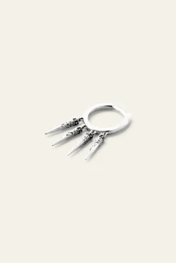 Ba&Sh OKINAWA arete de plata GRIS Outlet