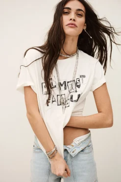 Ba&Sh RALFA camiseta de cuello redondo ECRU Outlet