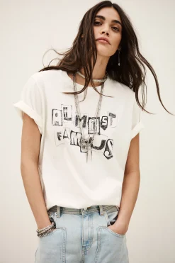 Ba&Sh RALFA camiseta de cuello redondo ECRU Outlet