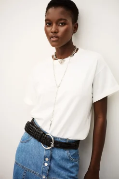 Ba&Sh ROSIE camiseta de manga corta ECRU Clearance